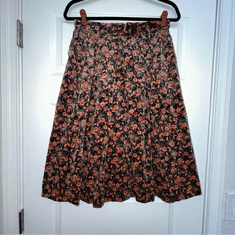 Vintage Fay’s Closet Union Made Floral Print A-Line Skirt